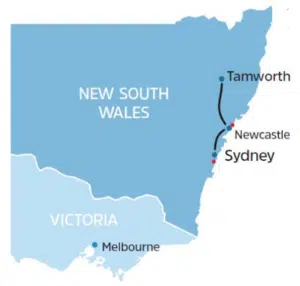 Tamworth Location in New South Wales